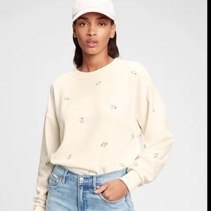 Gap floral embroidered sweatshirt